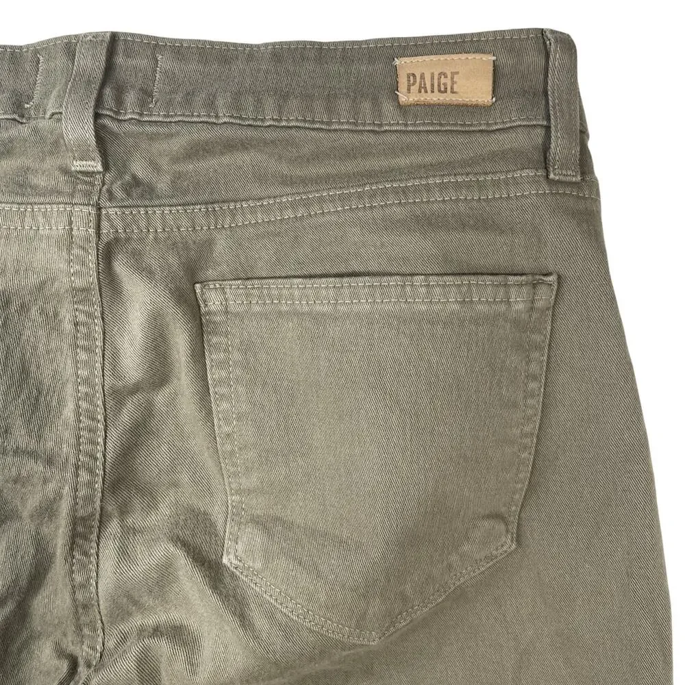 Paige Verdugo Ankle Jeans Sahara Green Size 28